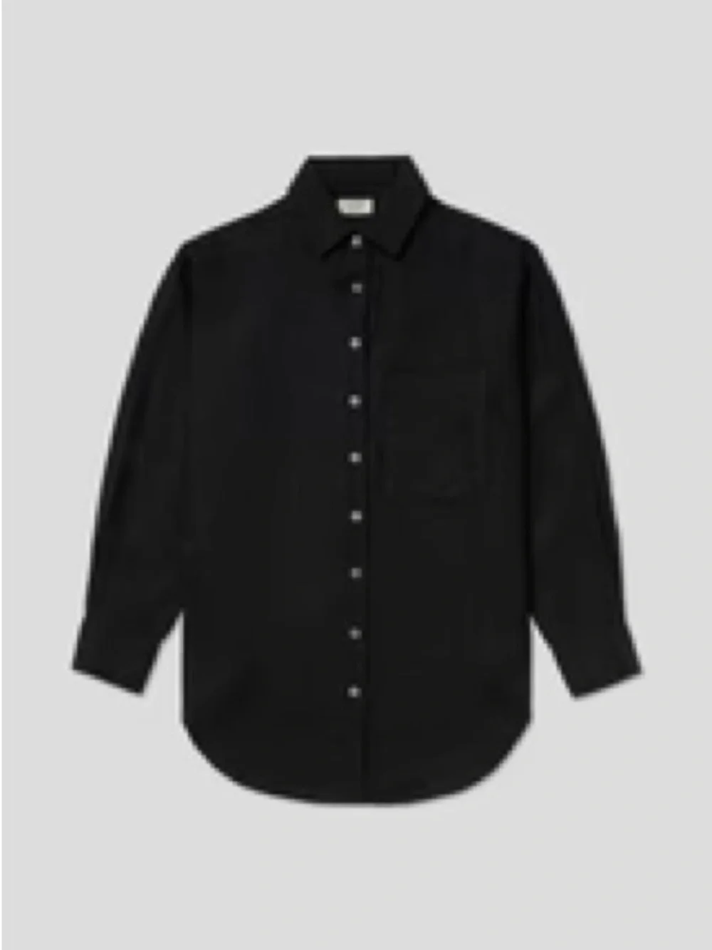 AYR Black Linen Oversized Button-Up - Picture 3 of 9